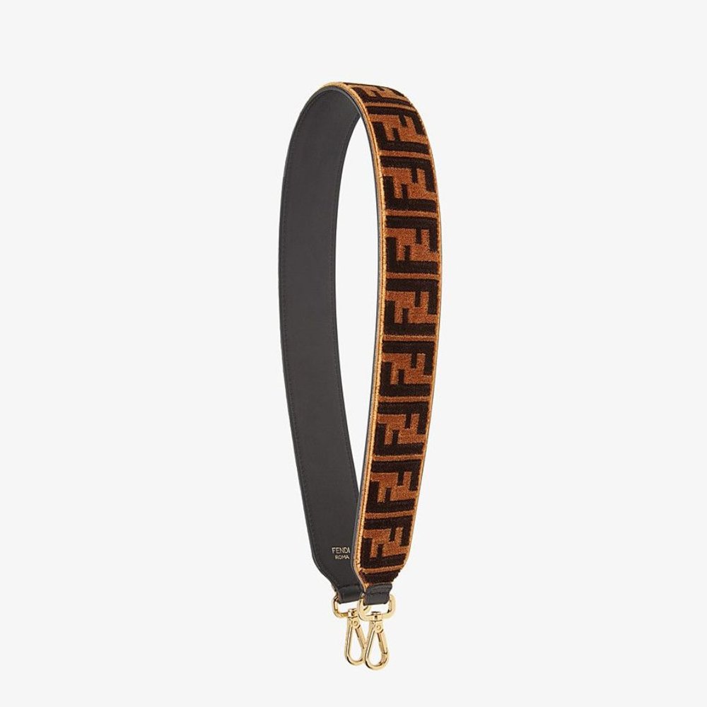 Fendi FF Textured-Effect Bag Strap